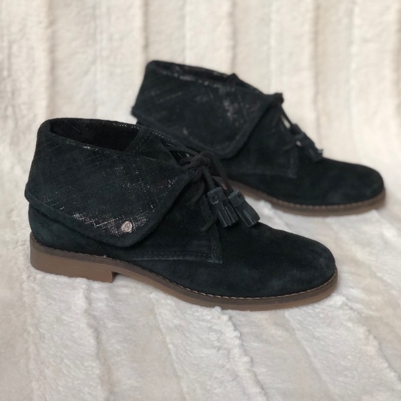 Hush Puppies black sparkle chukka desert boots - women’s size 7 - Picture 3 of 9